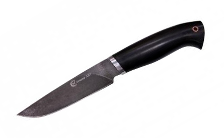 Нож "Пантера", кованая сталь XB-5, литье, рукоять из черных пород дерева (ИП Семина). Фото №1