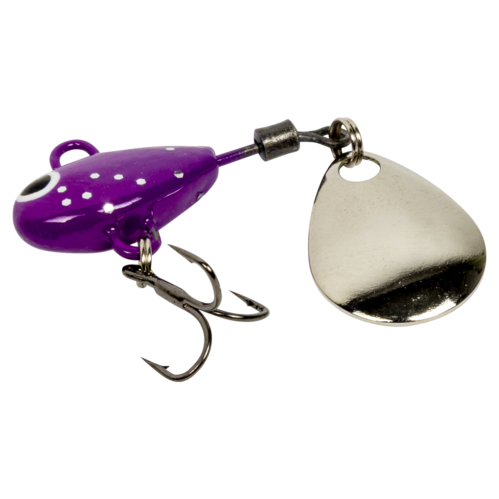 Тейл-спиннер UF Studio Hurricane 15мм, 4гр, цвет (Violet glitter). Фото №1 Тейл-спиннер UF Studio Hurricane 15мм, 4гр, цвет (Violet glitter). Фото №1