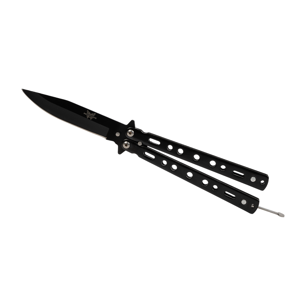 Нож складной "Бабочка" ВТ01ВВ, клинок 420, рукоять металл (Ярхант). Фото №3