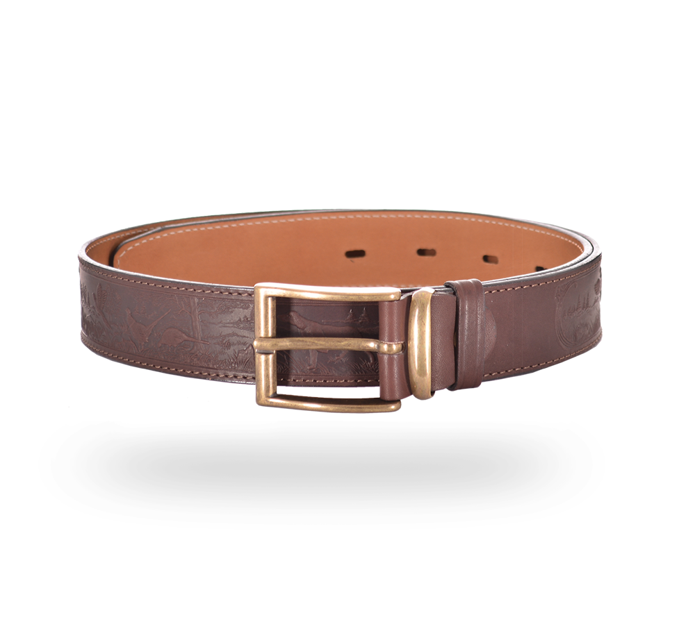 Ремень охотника брючный коричневый 40 мм (№2). Фото №1 Ремень охотника брючный коричневый 40 мм (№2). Фото №1