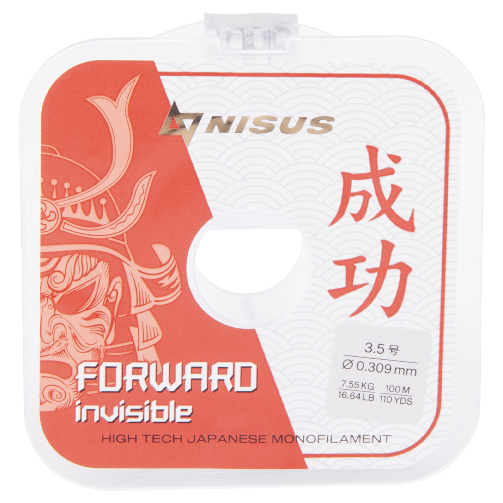 Леска Nisus Forward Invisible 0,309mm/100m Nylon (N-FI-0309-100) . Фото №2