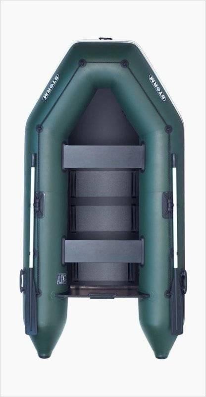 Лодка надувная ПВХ Aqua-Storm STm280-40 М ПС РСл зеленая. Фото №1
