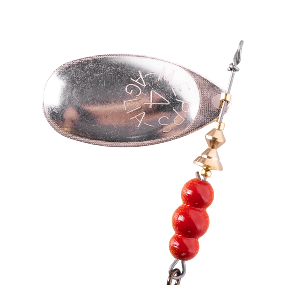 Блесна вращающаяся Mepps Aglia №4, 9гр, цвет (Silver) серебро. Фото №2 Блесна вращающаяся Mepps Aglia №4, 9гр, цвет (Silver) серебро. Фото №2