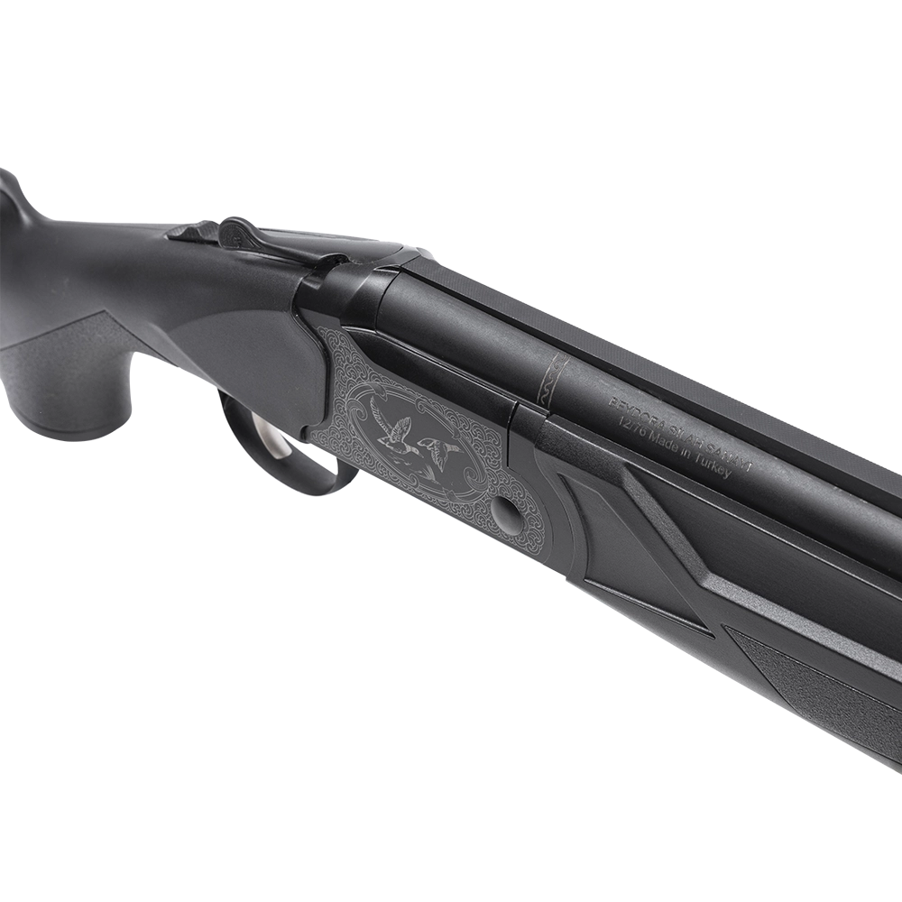 Ружье Beydora BDR 90 SYNTHETIC калибр 12х76, L-710 (гравировка, черный ресивер). Фото №5