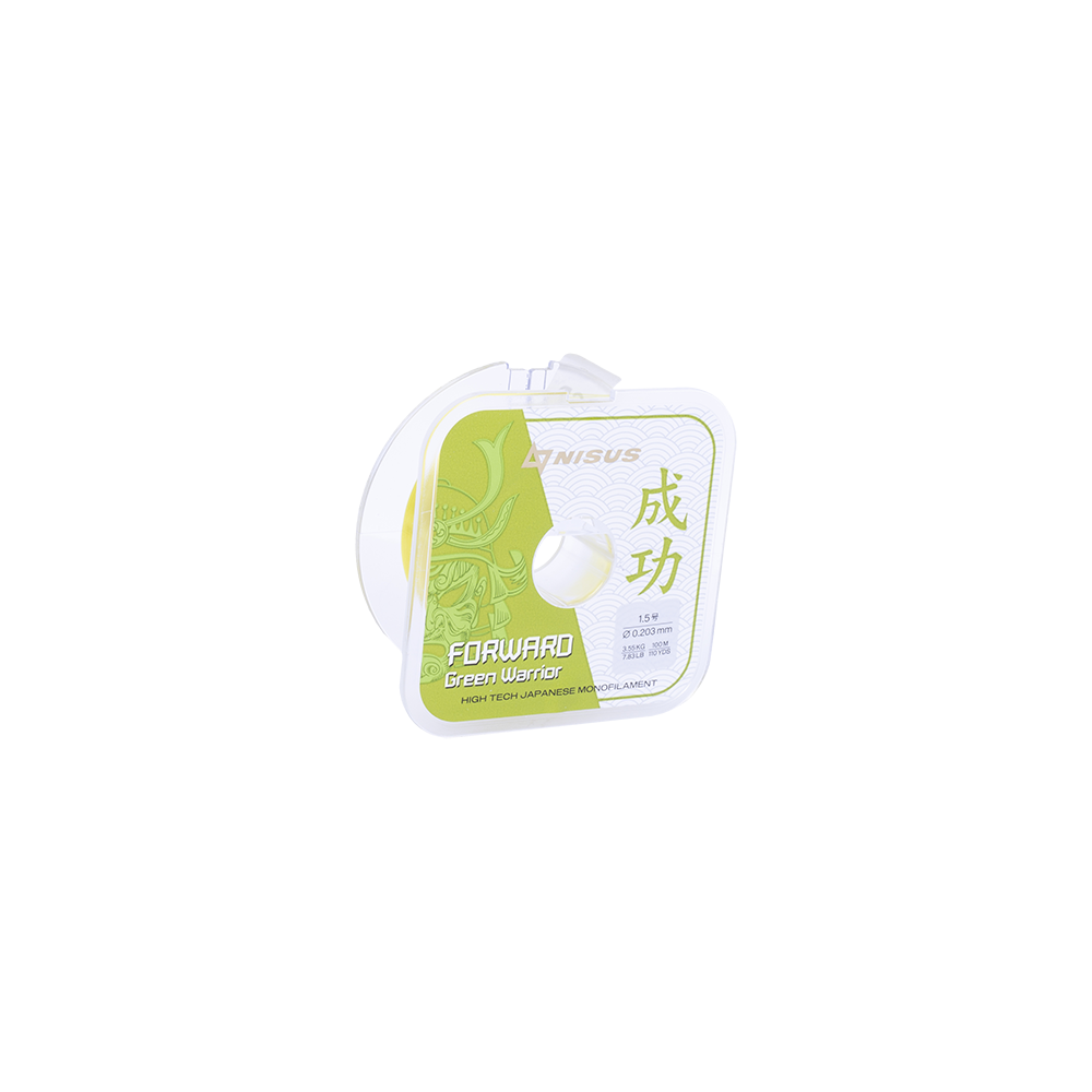 Леска Nisus Forward Green Warrior 0,203mm/100m Nylon (N-FGW-0203-100) . Фото №2