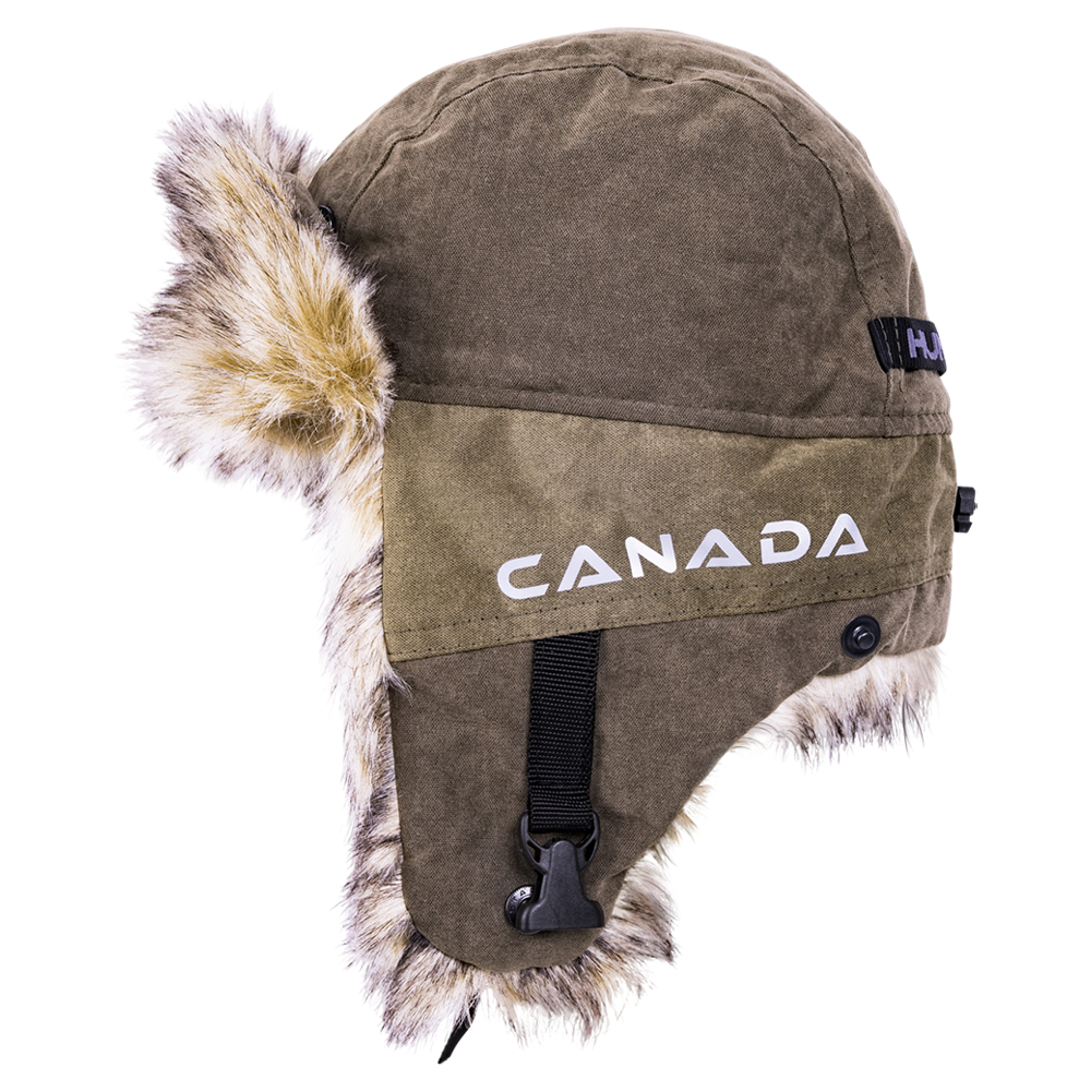 Шапка ушанка Huntsman Канада (цв. хаки, тк. Finlandia) р. 56-58. Фото №2
