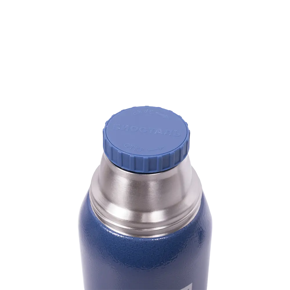 Термос BIOSTAL "Охота" NBA-1000B (узкое горло, с двумя чашками, синий). Фото №4 Термос BIOSTAL "Охота" NBA-1000B (узкое горло, с двумя чашками, синий). Фото №4