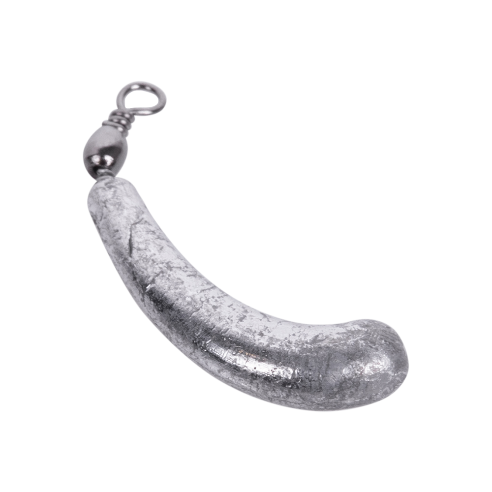 Грузило Банан с вертлюгом для отводного поводка 6гр TritOn (уп. 5шт). Фото №2 Грузило Банан с вертлюгом для отводного поводка 6гр TritOn (уп. 5шт). Фото №2