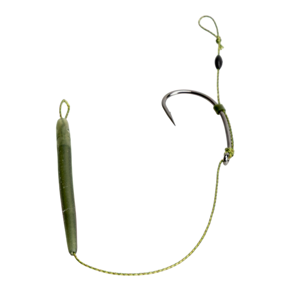 Волосяная оснастка «Метод» 10см 35lb (12кг) с адаптором, крючок Hayabusa P-1 № 2 (бойл 16,18мм), уп.2 шт. Фото №2