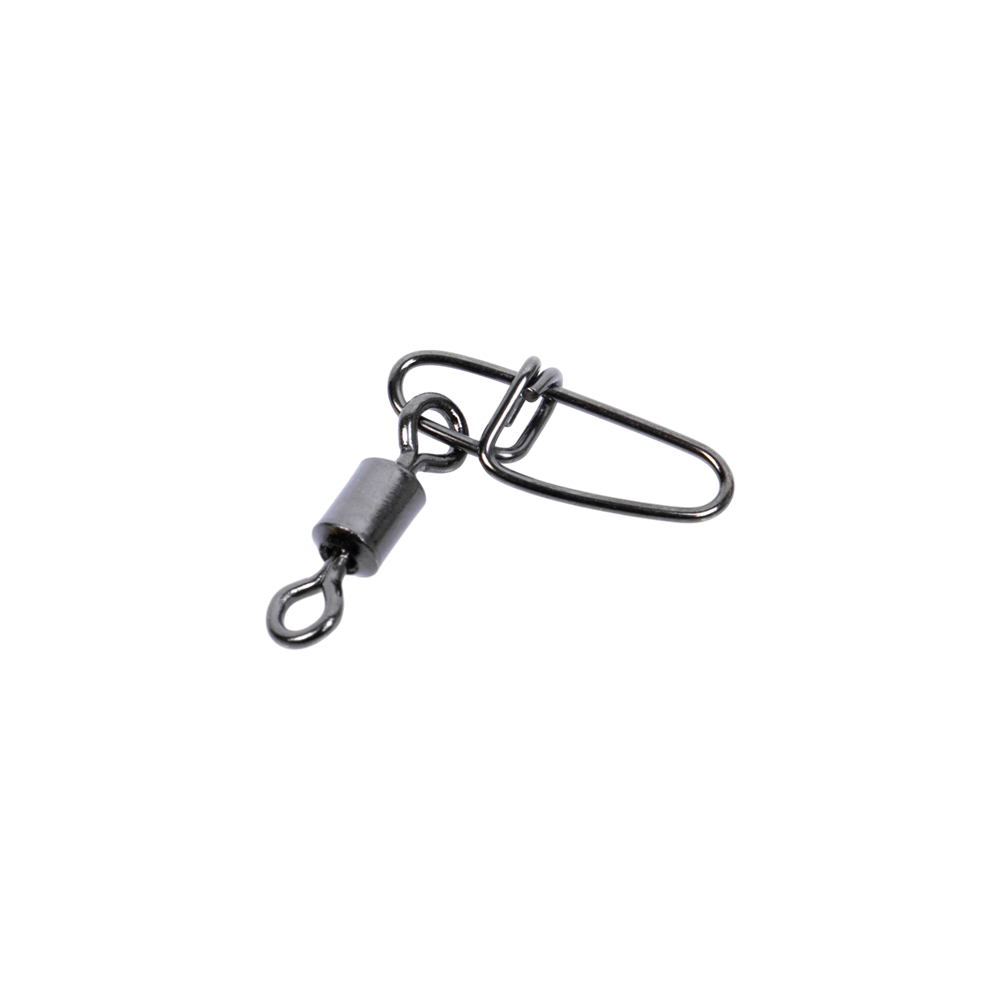 Вертлюги с застежкой metsui ROLLING SWIVEL WITH CROSSLOCK SNAP цвет black, размер № 6, в уп. 12 шт.. Фото №3 Вертлюги с застежкой metsui ROLLING SWIVEL WITH CROSSLOCK SNAP цвет black, размер № 6, в уп. 12 шт.. Фото №3