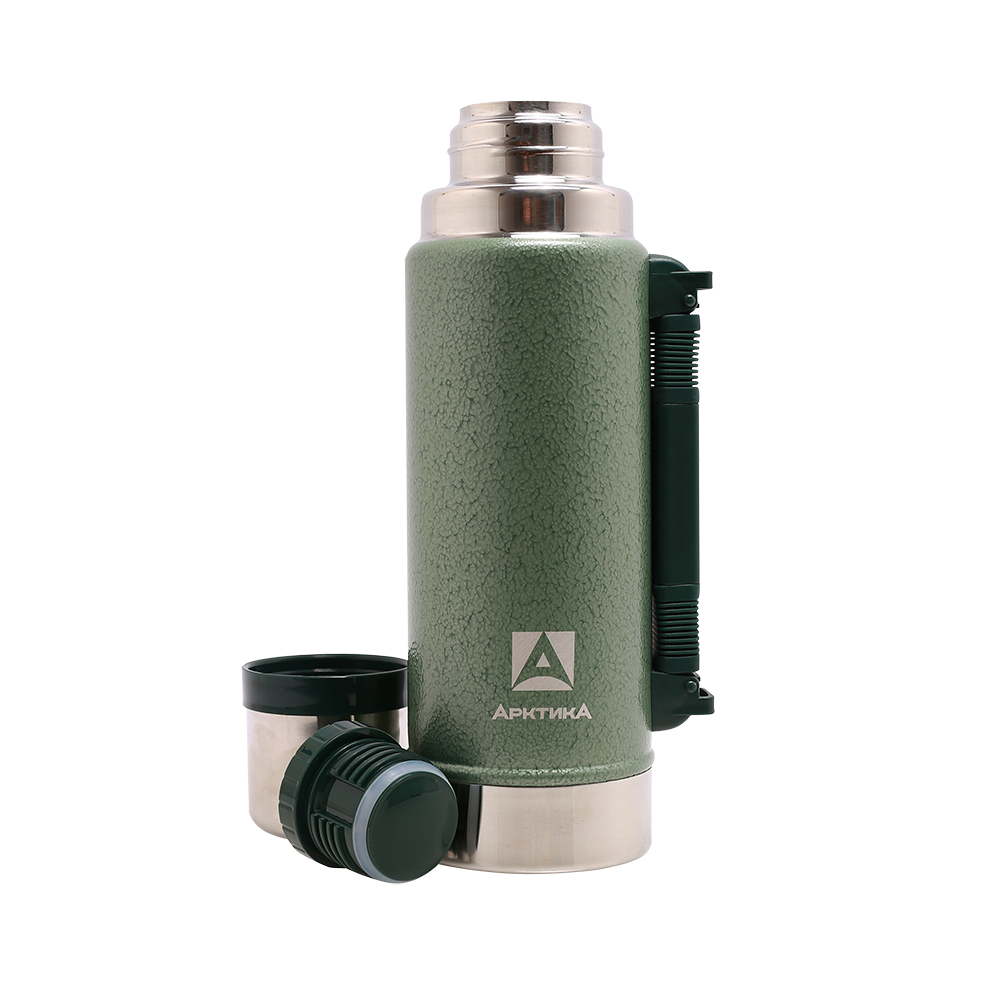 Термос "Арктика" для напитков вакуумный, бытовой, (зеленый),1.25 л. Фото №4
