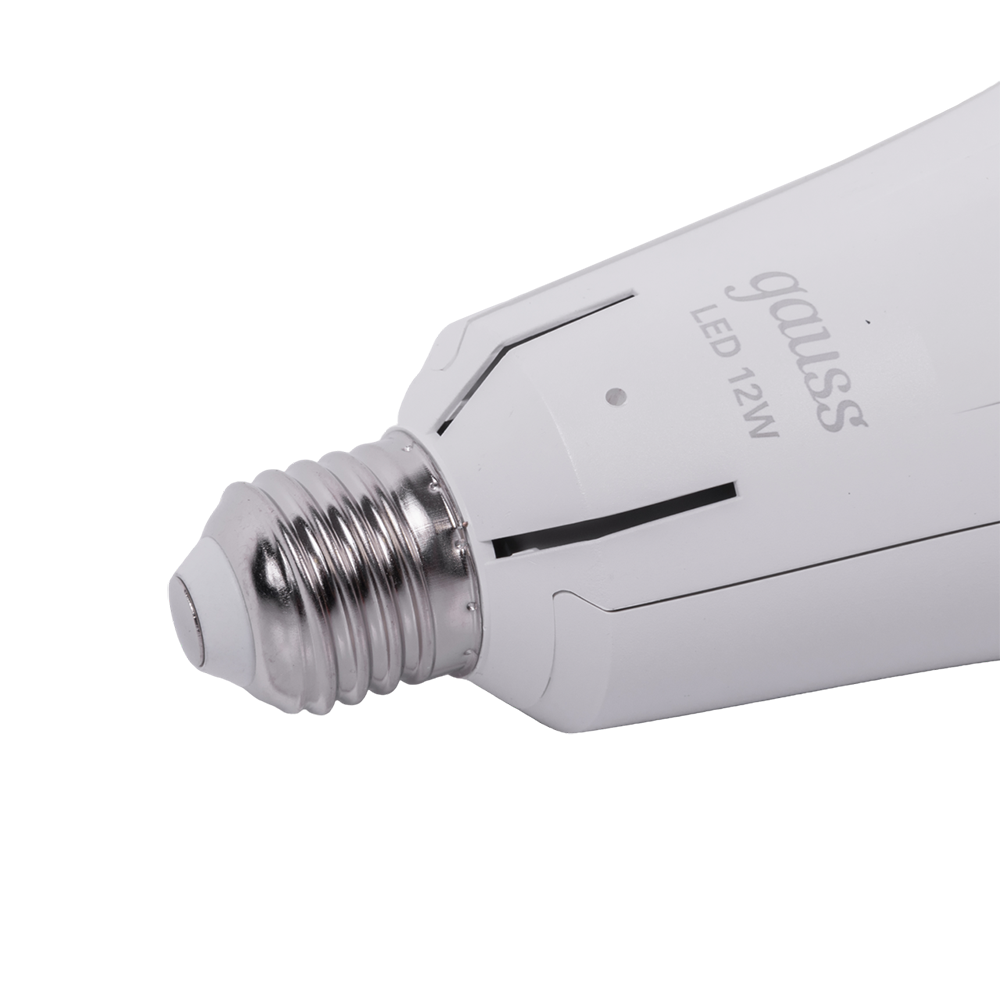 Лампа Gauss A80 12W 900lm 4100K Е27 авар. с Li-Ion аккумулятором LED 1/5/50. Фото №3 Лампа Gauss A80 12W 900lm 4100K Е27 авар. с Li-Ion аккумулятором LED 1/5/50. Фото №3