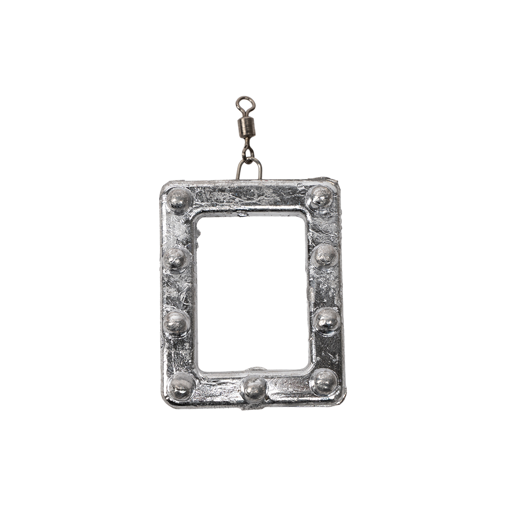 Груз "Рамка" с шипами, ушком и вертлюгом 60гр.. Фото №2