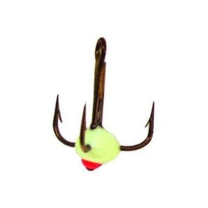 Крючок тройной №8 с каплей цвет 03 (10шт/упак, блист) (3101508-03). Фото №1
