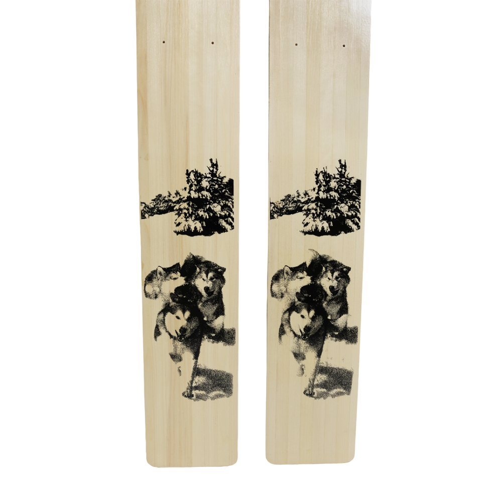 Лыжи "Охотник" 165см (дерево / пластик) . Фото №3 Лыжи "Охотник" 165см (дерево / пластик) . Фото №3