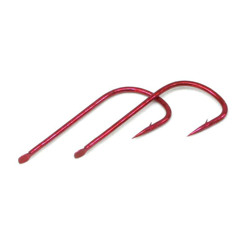 Одинарный крючок OWNER, лопатка, красный. Фото №2