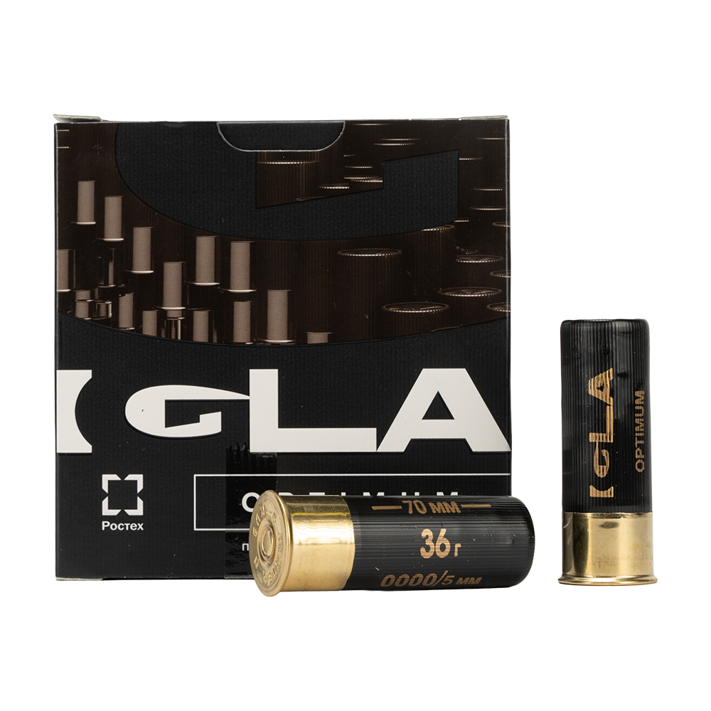 Патрон "Игла-Оптимум" 12/70 № 0000 36 гр. (пачка 25шт, короб.,250). Фото №1