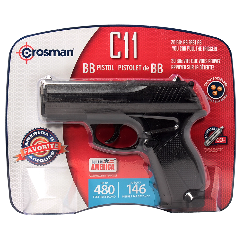 Пистолет пневматический Crosman C11, калибр 4,5 мм. Фото №6