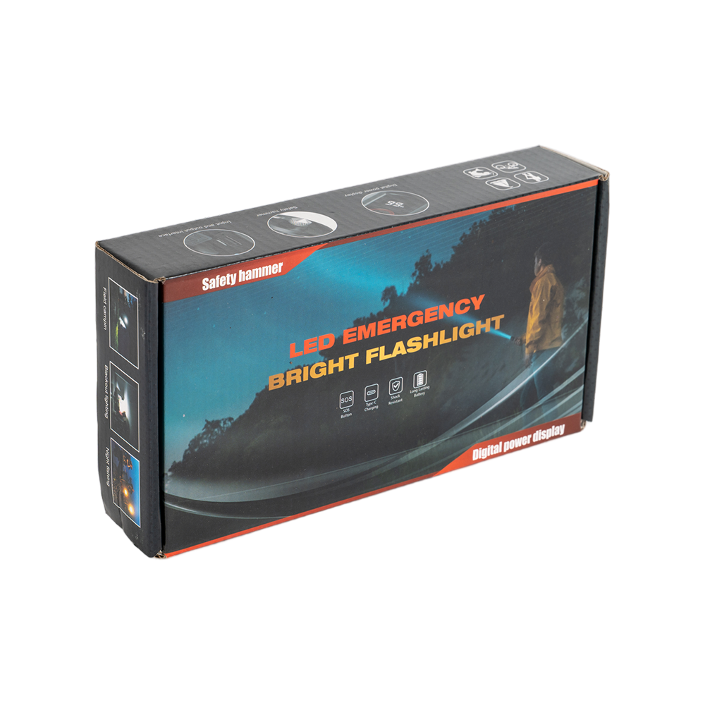 Фонарь ручной (аккум.26650, индикатор заряда, Type-C, PowerBank, стеклобой). Фото №1 Фонарь ручной (аккум.26650, индикатор заряда, Type-C, PowerBank, стеклобой). Фото №1