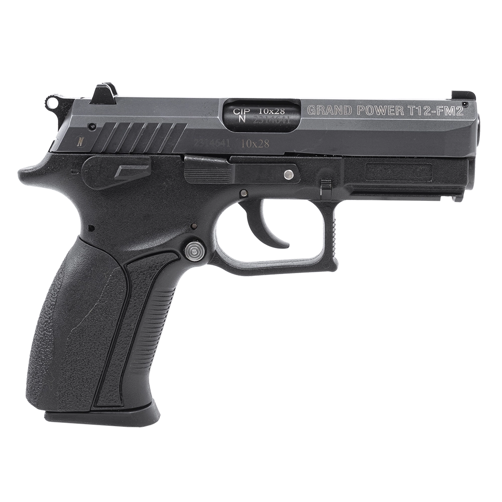 Пистолет ООП Grand Power T12-FM2 (азотированный, серая рамка) калибр 10х28 . Фото №1 Пистолет ООП Grand Power T12-FM2 (азотированный, серая рамка) калибр 10х28 . Фото №1