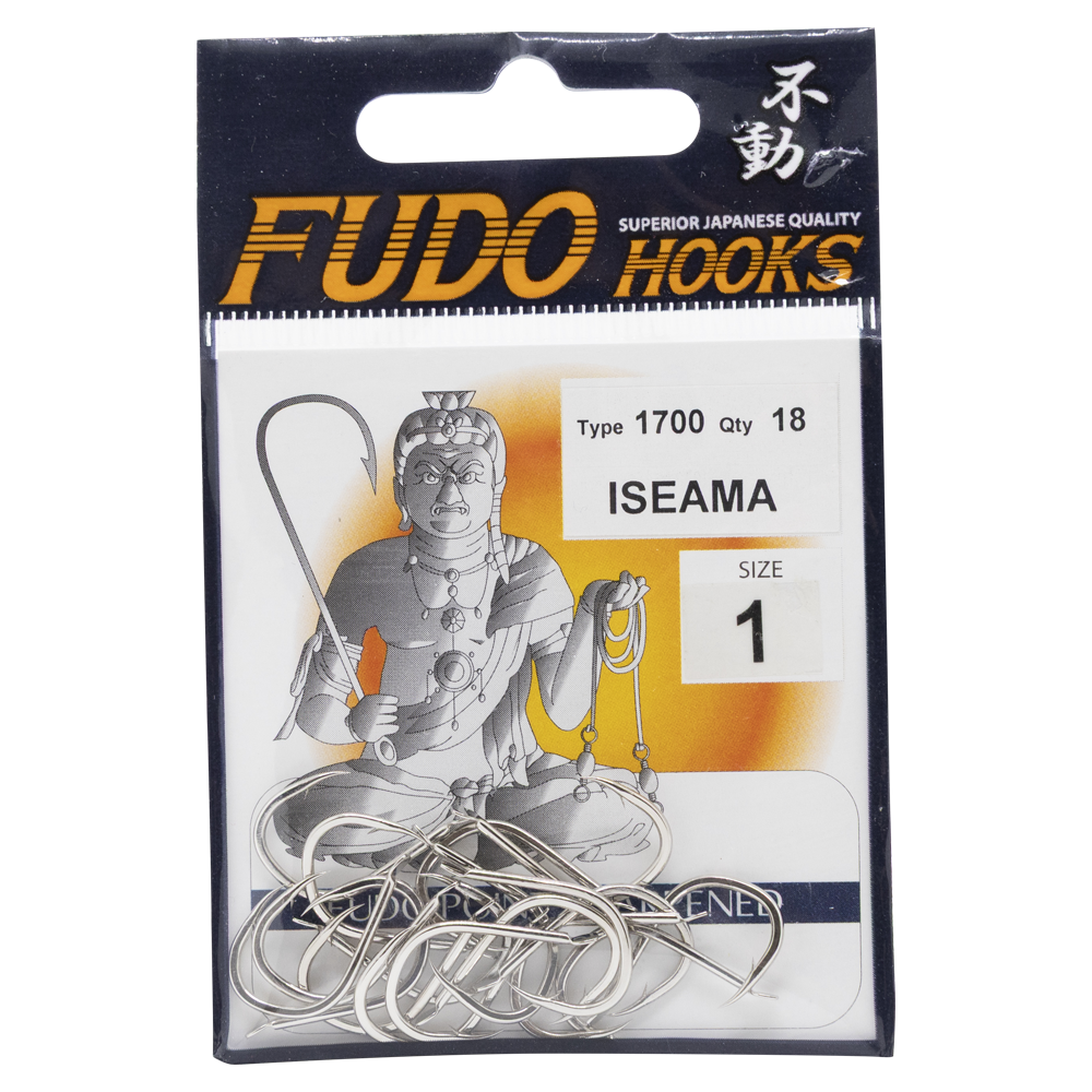 Крючок FUDO ISEAMA №1 Type 1700 Oty 18. Фото №1
