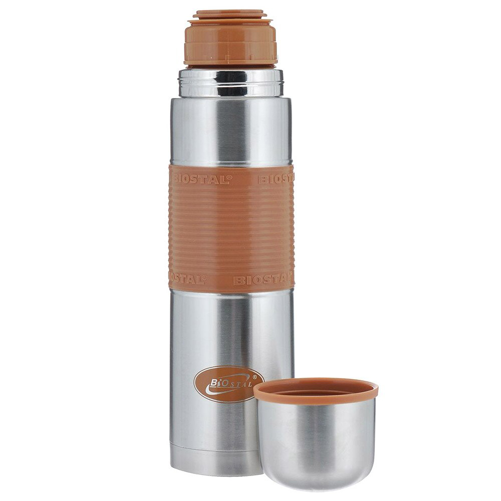 Термос BIOSTAL NB-750Р-С узкое горло с силиконовой вставкой, мокко (0,75л). Фото №3 Термос BIOSTAL NB-750Р-С узкое горло с силиконовой вставкой, мокко (0,75л). Фото №3
