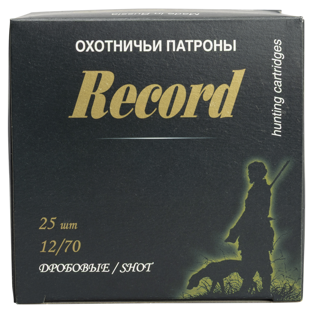 Патрон "Рекорд" (пластиковый контейнер) 12/70 №4 32 гр. NEW (пачка 25 шт, короб., 250). Фото №5