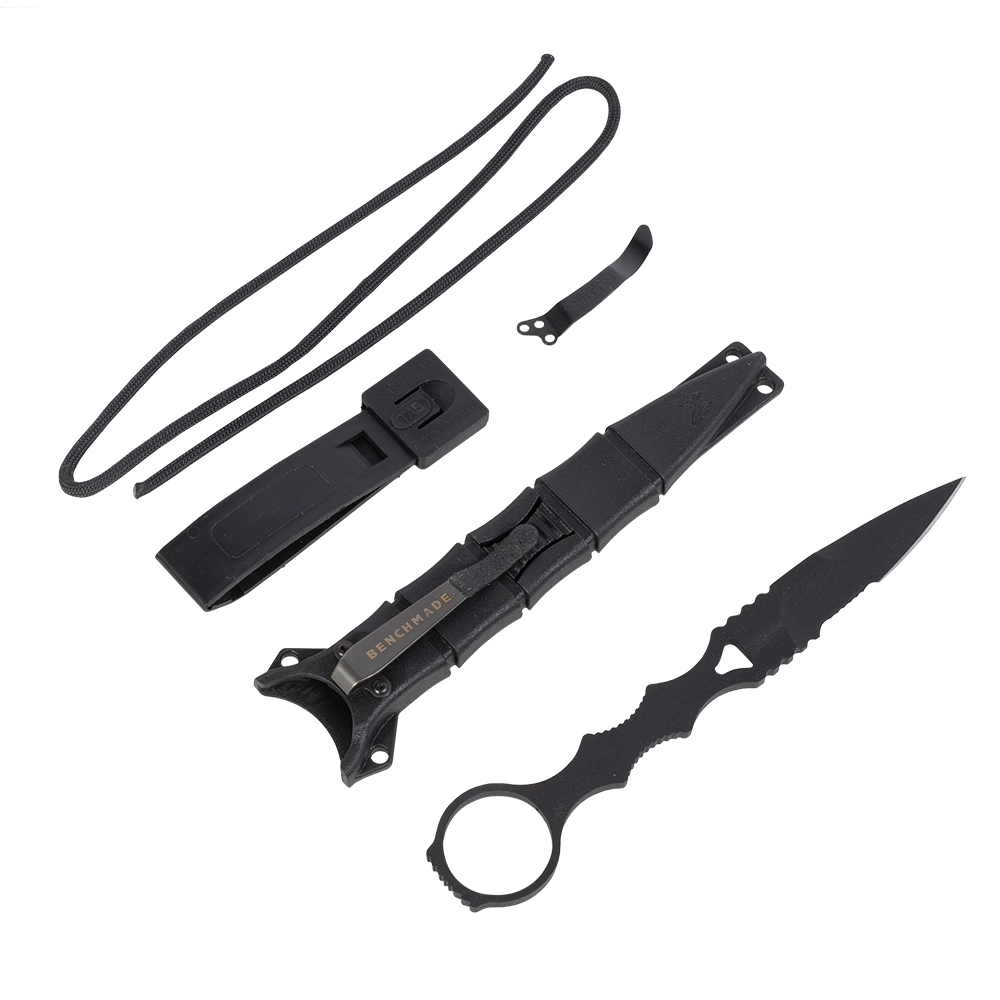 Нож Benchmade SOCP BM178SBK, с фикс. клинком, сталь 440C, серрейтор. Фото №1