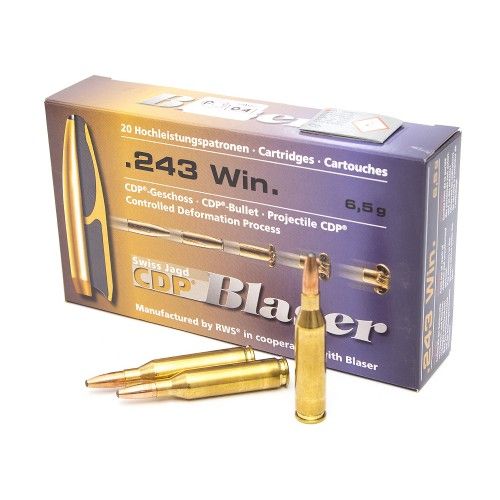 Патрон нарезной BLASER калибр 243 WIN CDP 6,5 гр. (в пачке 20 шт.). Фото №2 Патрон нарезной BLASER калибр 243 WIN CDP 6,5 гр. (в пачке 20 шт.). Фото №2