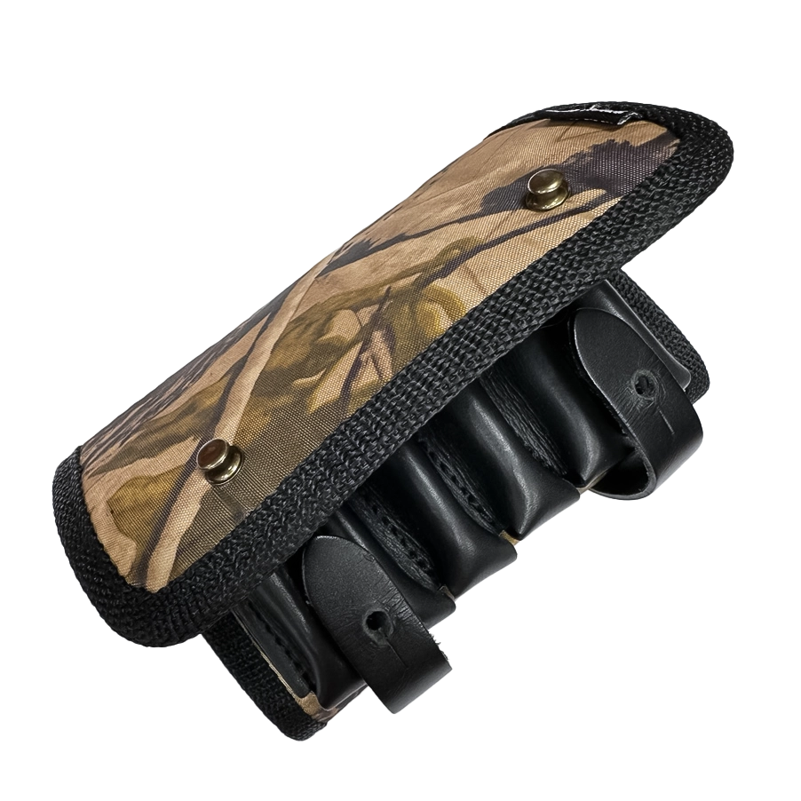 Патронташ-подсумок "Амур" на 12 патронов двухрядный камуфлированный (Стич Профи). Фото №3