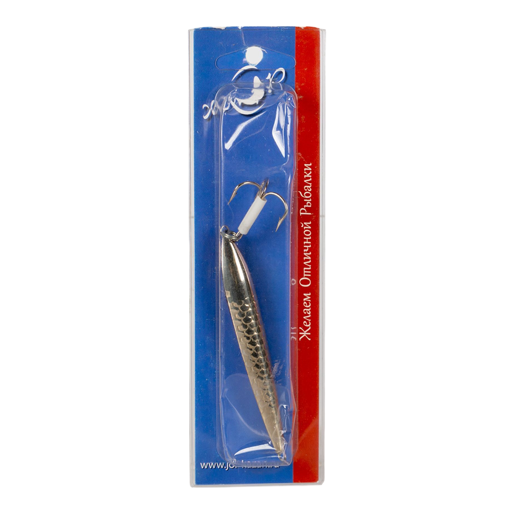 Блесна ЖОР Торпеда шумовая 60мм, 15гр, цвет (латунь/нейзильбер). Фото №1