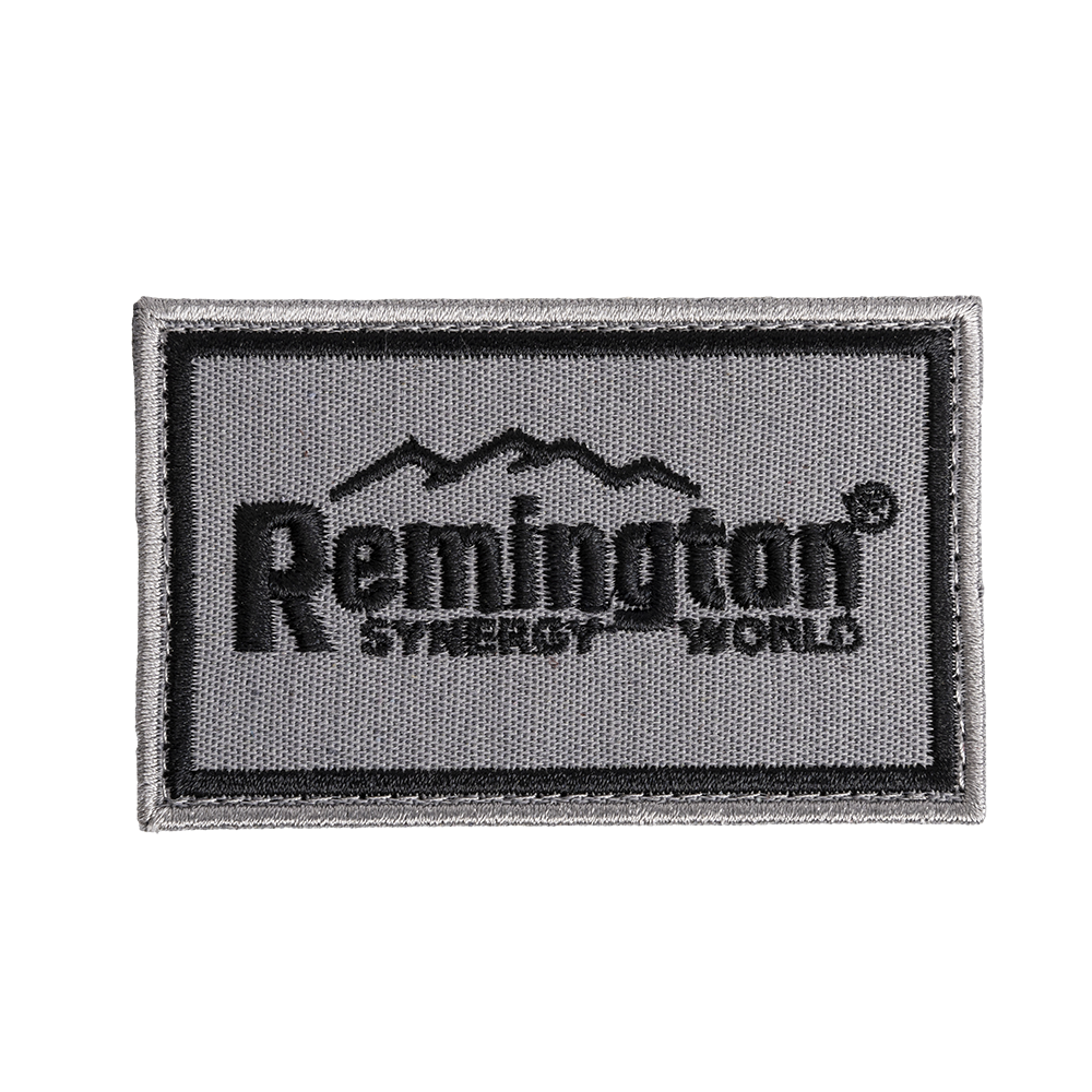 Шеврон REMINGTON HUNTING CLUB ORIGINAL (Gray/black, 8,5*5 cm,H). Фото №1