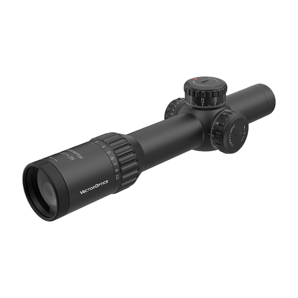 Прицел Vector Optics Continental 34mm ED 1-10x28 FFP, сетка VET-CTR (MIL), подсветка красная, 34мм, . Фото №1