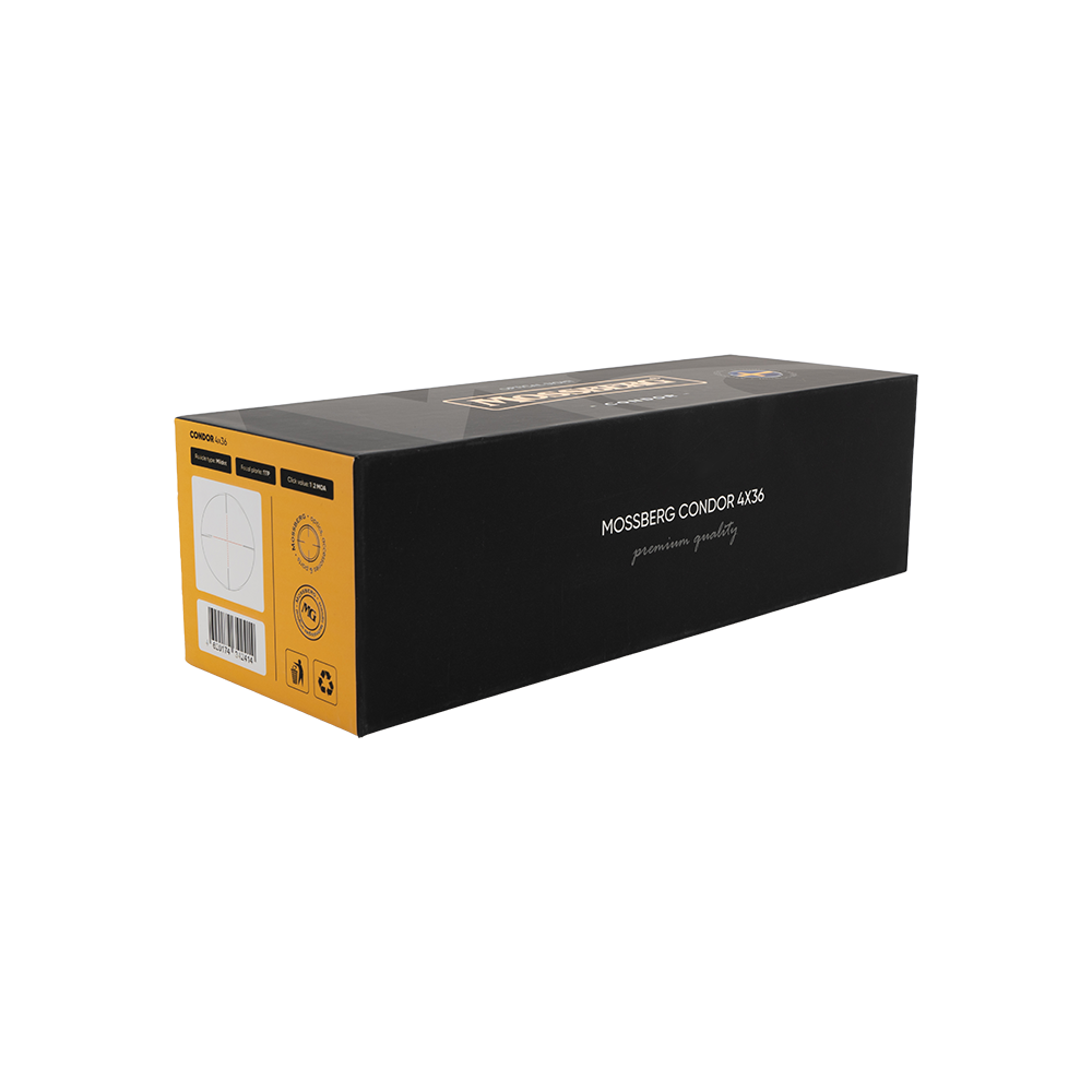 Оптический прицел MOSSBERG CONDOR 4х36 SFP Compact 30мм с подсветкой (Mildot) 1/2 MOA. Фото №16 Оптический прицел MOSSBERG CONDOR 4х36 SFP Compact 30мм с подсветкой (Mildot) 1/2 MOA. Фото №16