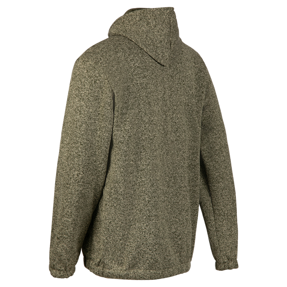 Толстовка Малахит / трикотаж на флисе / меланж-олива ((50 / 170-176)). Фото №4