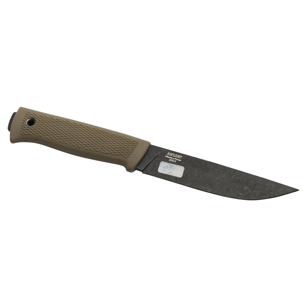 Нож Кизляр "Руз" (рукоять эластрон), цвет: пустынный. Фото №3 Нож Кизляр "Руз" (рукоять эластрон), цвет: пустынный. Фото №3