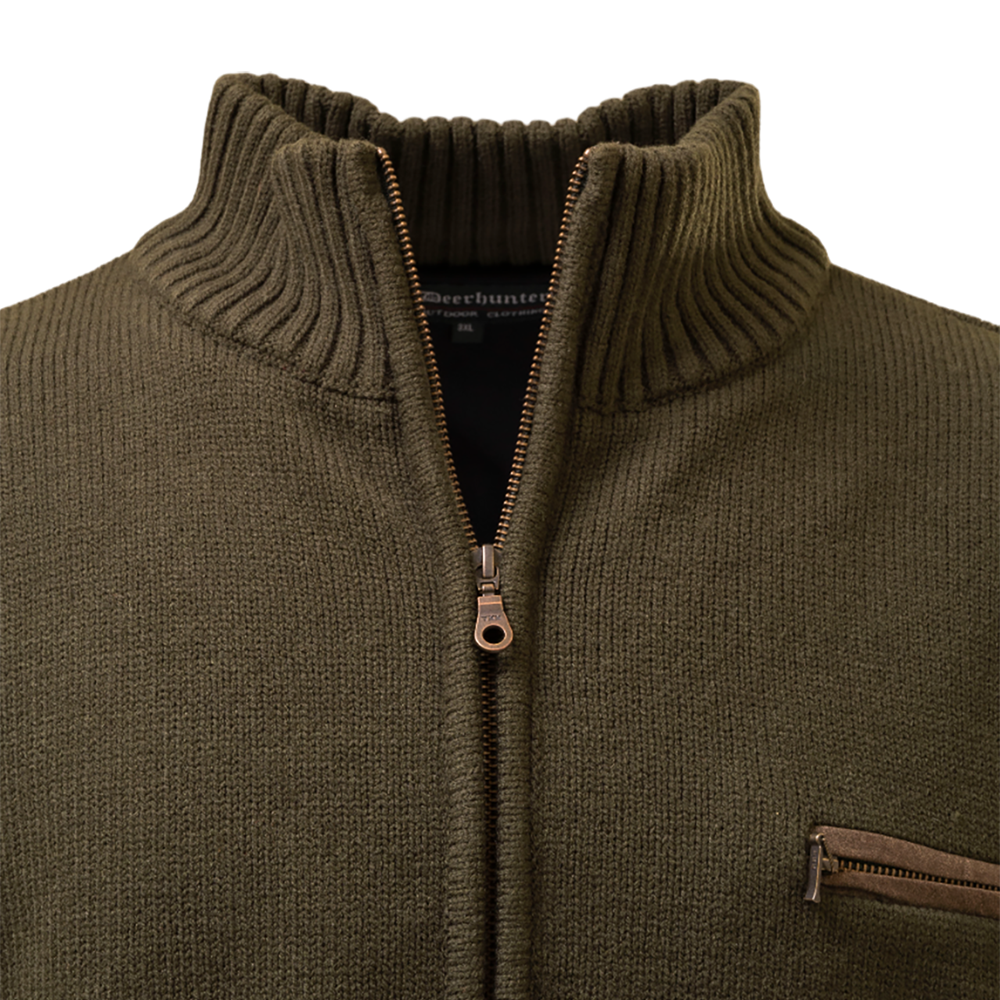 Свитер Aston вязанный с молнией (Deerhunter), р. XXXL. Фото №2