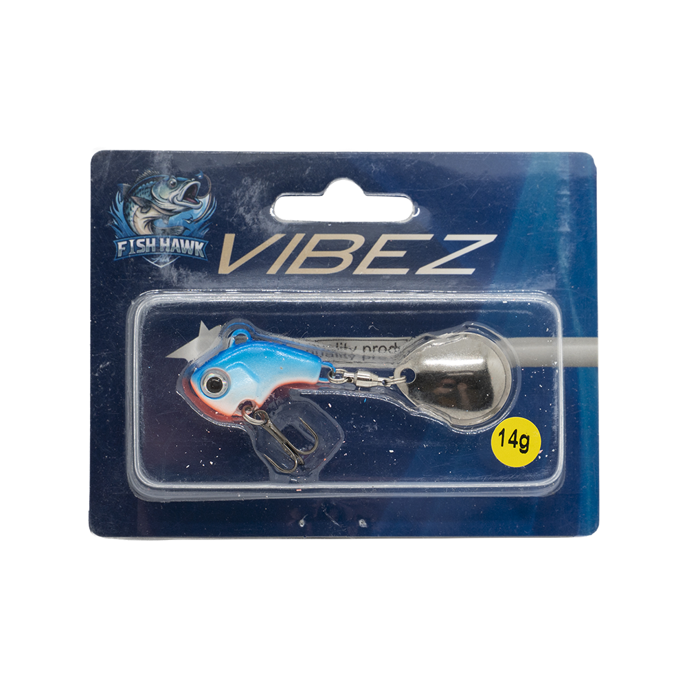 Тейл-спиннер Fish Hawk VIBEZ 14гр, цвет 07 голуб. Фото №2