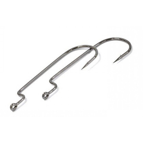 Крючки metsui OFFSET ROUND WORM цвет bln, размер № 2/0, в уп. 6 шт.. Фото №1