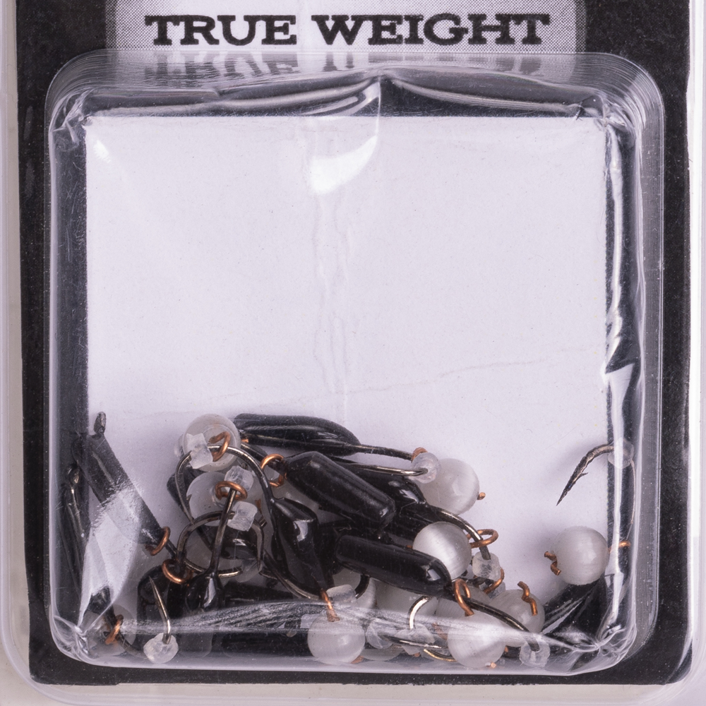 Мормышка вольфрамовая "Кошачий глаз" подвес d2,0 белый (10шт). Фото №3