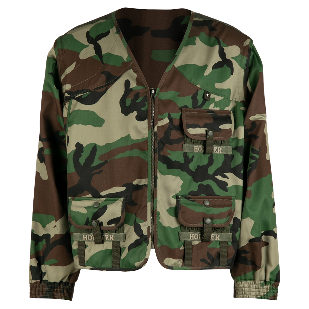 Куртка-жилет охотника "Люкс-2" (смесовая ткань, лес 2010) (112-124/182-188) (Хольстер). Фото №1