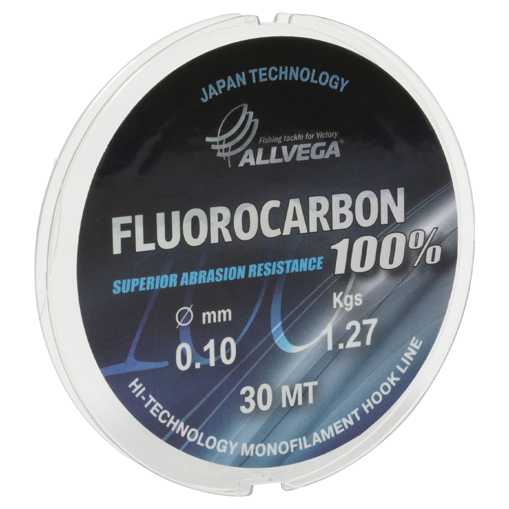 Леска ALLVEGA "FX FLUOROCARBON 100%" 0.10мм (30м) (1,27кг) (LFX3010). Фото №2