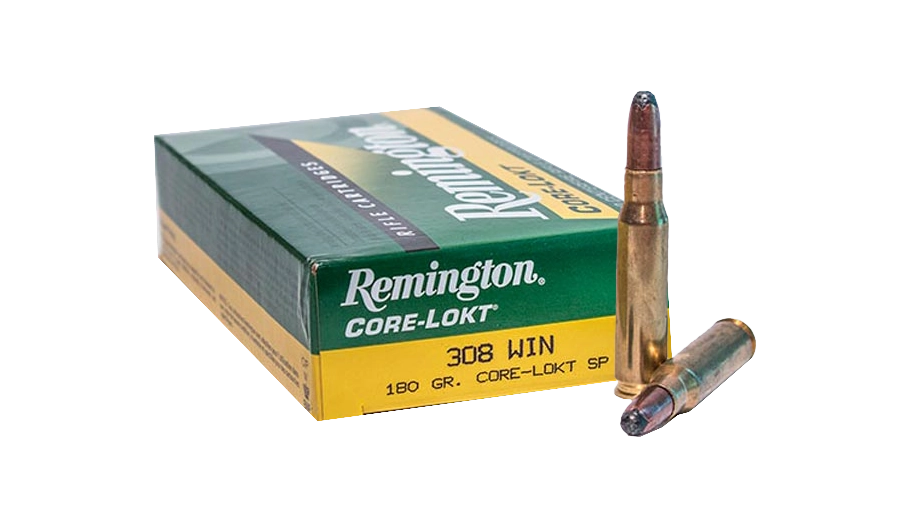 Патрон нарезной REM калибр 308 Win Core-Lokt SP (180g) (в коробке 20 шт.). Фото №2