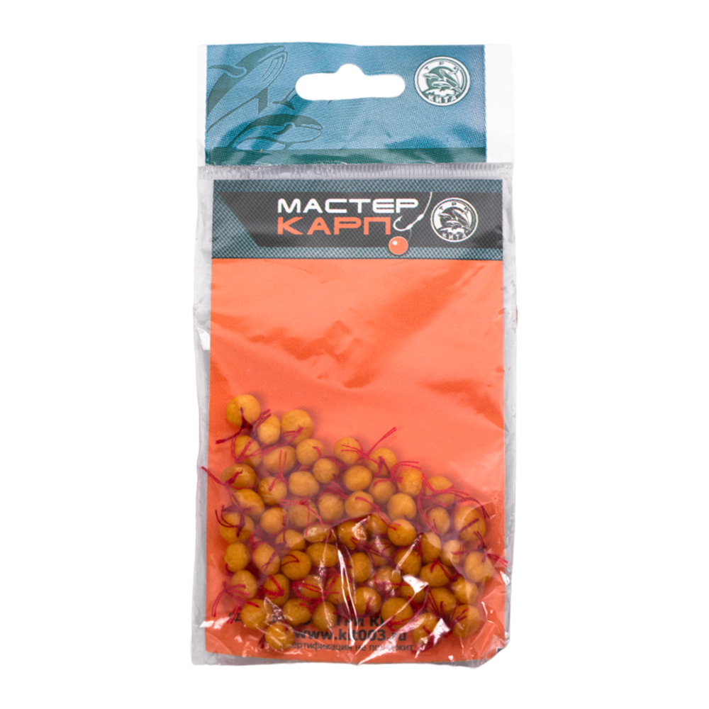 Бойлики МАСТЕР КАРП d 6мм ваниль (уп.40шт) (Три кита). Фото №1