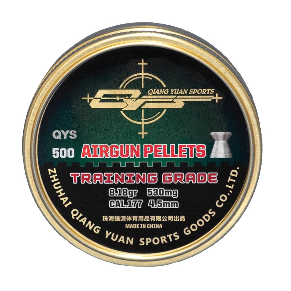 Пуля пневматическая Qiang Yuan "Training", для винтовок, 4.5 мм, 0,53 гр. (500 шт.). Фото №2