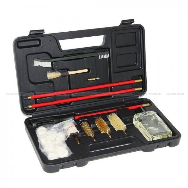 Набор для чистки оружия Remington "Универсальный", калибр 16 (в пластиковом черном кейсе). Фото №3 Набор для чистки оружия Remington "Универсальный", калибр 16 (в пластиковом черном кейсе). Фото №3
