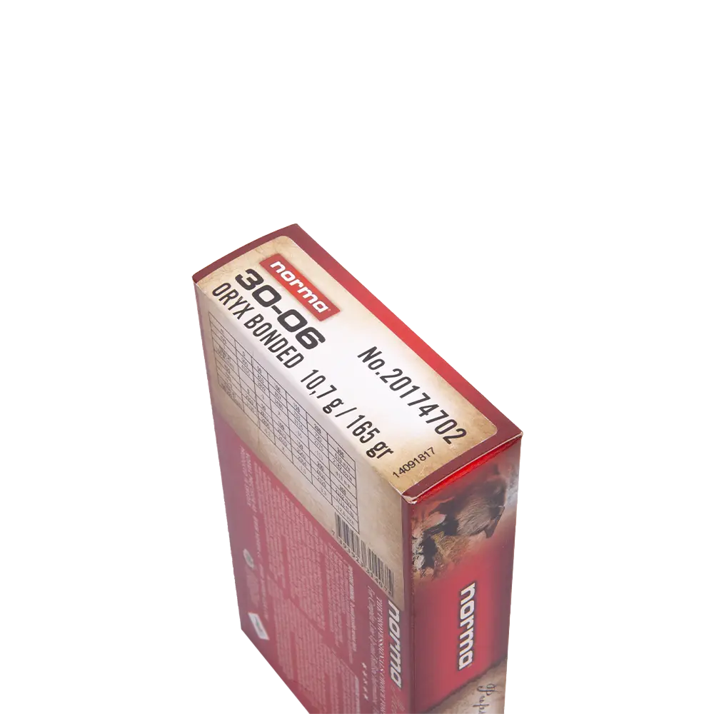 Патрон нарезной NORMA калибр 30-06 SPRG Oryx 10,7 гр. 165 grn. (в пачке 20 шт.). Фото №2 Патрон нарезной NORMA калибр 30-06 SPRG Oryx 10,7 гр. 165 grn. (в пачке 20 шт.). Фото №2