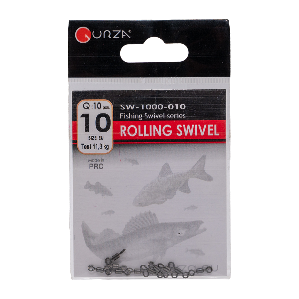 Вертлюжки Gurza - Rolling Swivel BN #10 10 шт./уп.. Фото №1 Вертлюжки Gurza - Rolling Swivel BN #10 10 шт./уп.. Фото №1