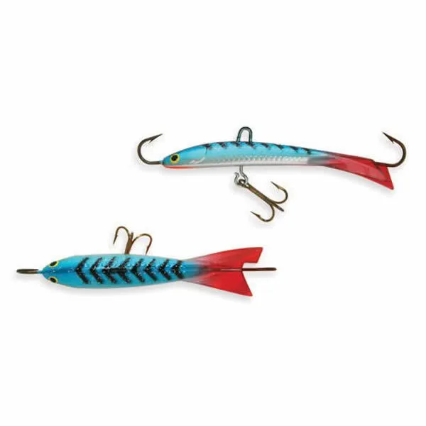 Балансир Kuusamo Tasapaino X-Pro 60мм, 8гр, цвет (RB/BLU-S) с тройником. Фото №2