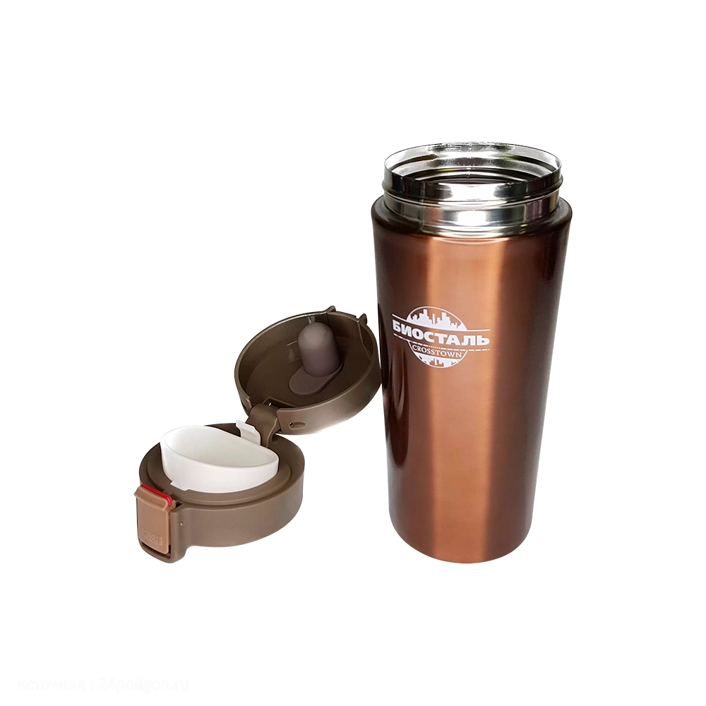 Термос-кружка "BIOSTAL-CROSSTOWN" NMT-400B,  цвет АНТИЧНАЯ БРОНЗА (BIOSTAL). Фото №5
